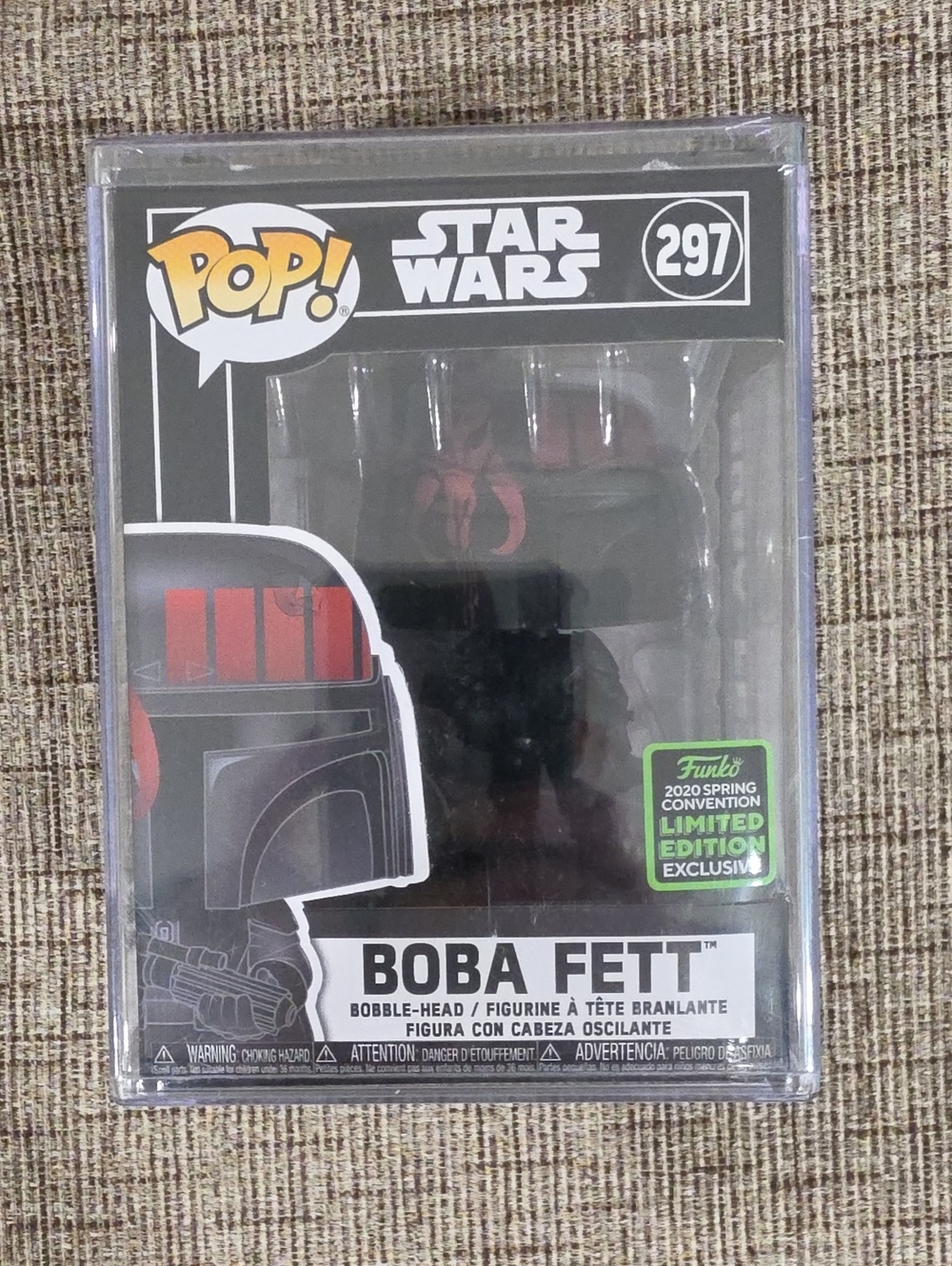 2020 Spring Convention Funko Boba Fett Pop! Vinyl - Black, Red & Green Accents